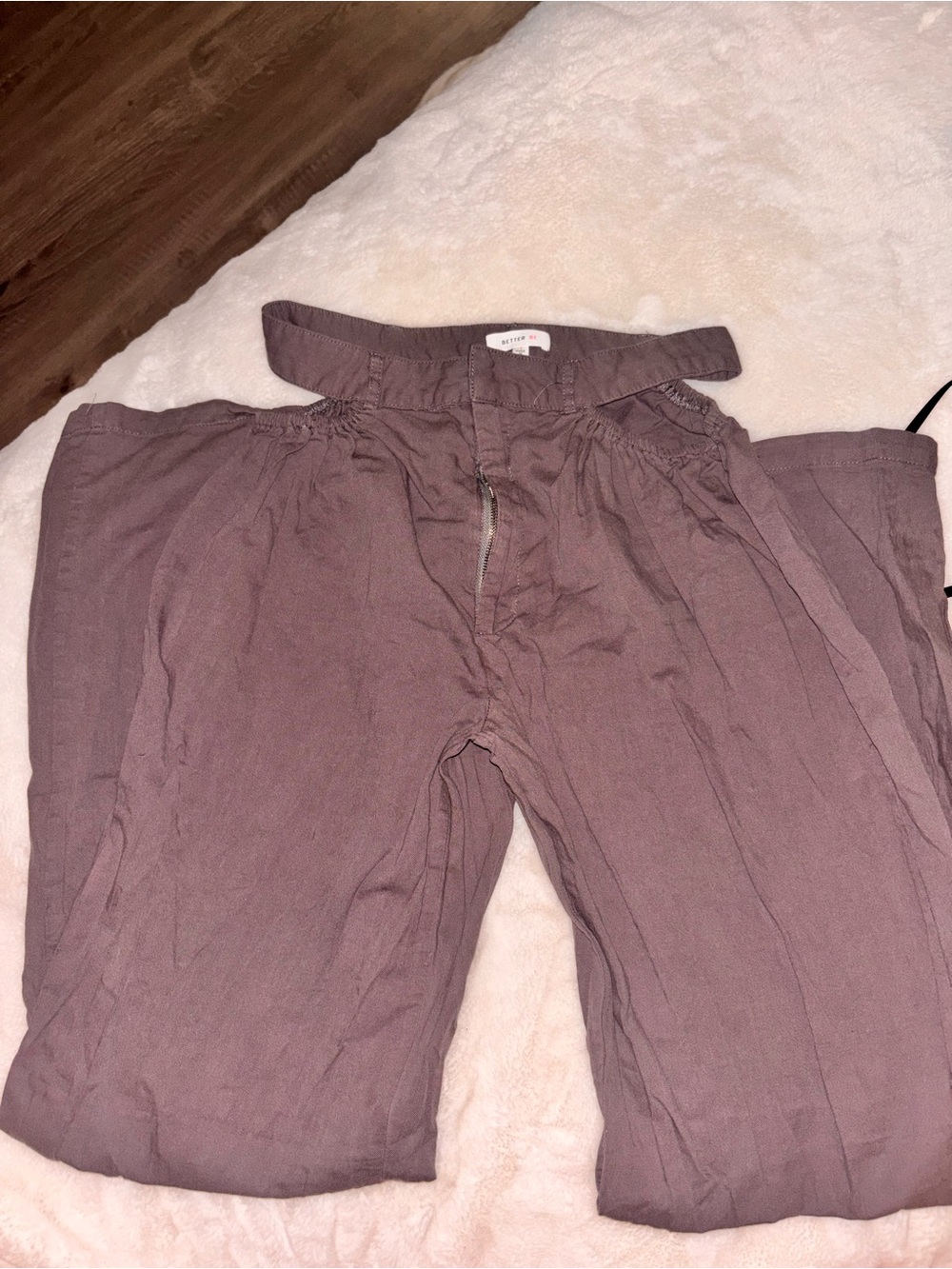 Cutout Pants - Dusty Mauve